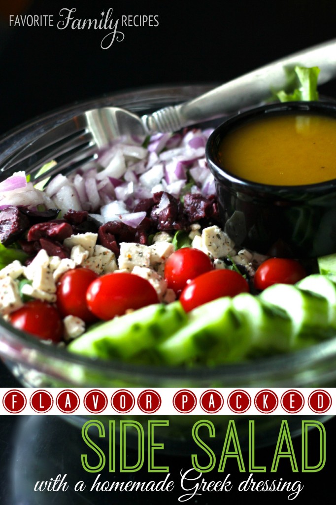 Greek Side Salad with Greek Dressing | Favorite Family Recipes