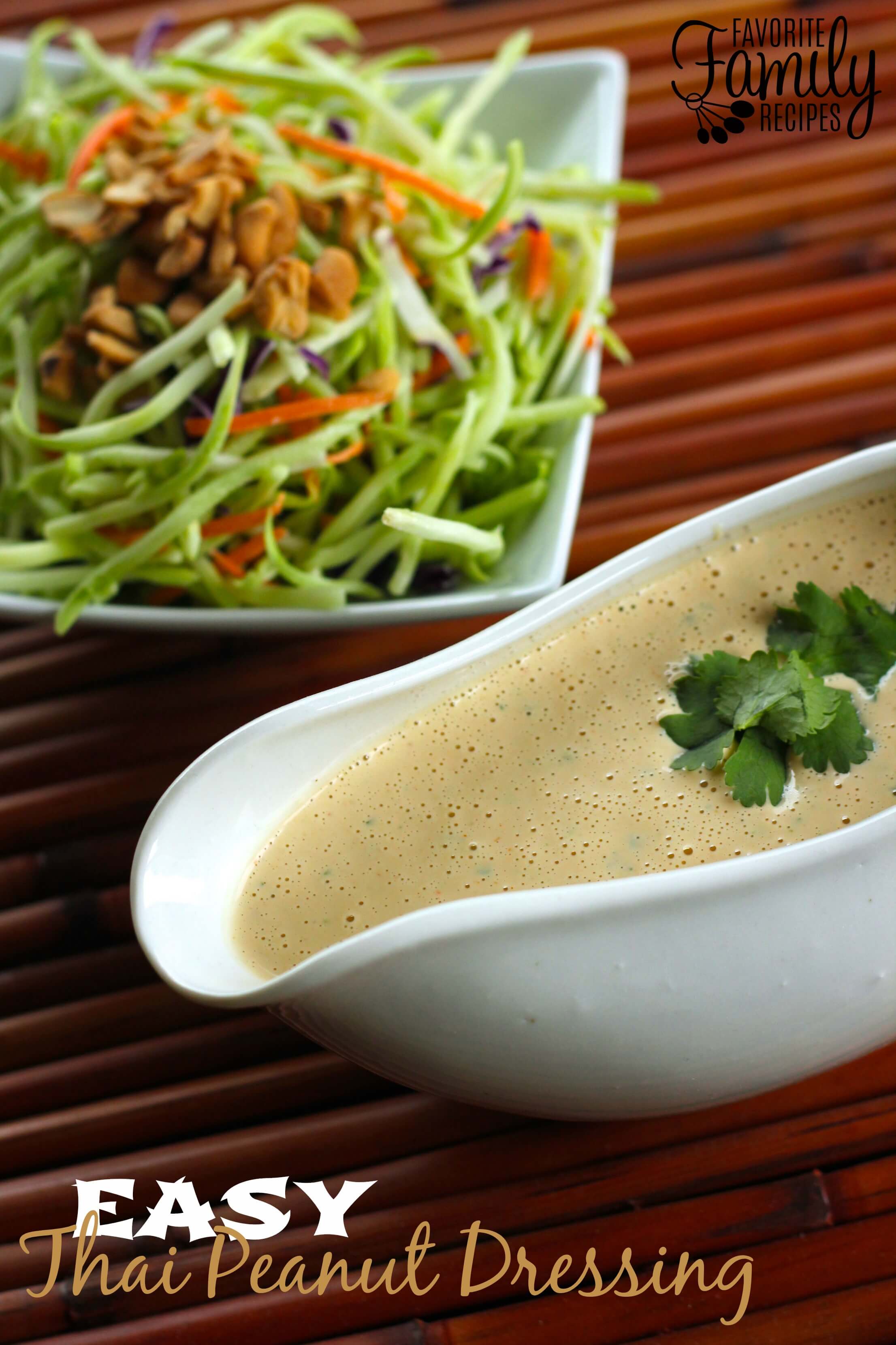 Easy Creamy Thai Peanut Dressing Favorite Family Recipes