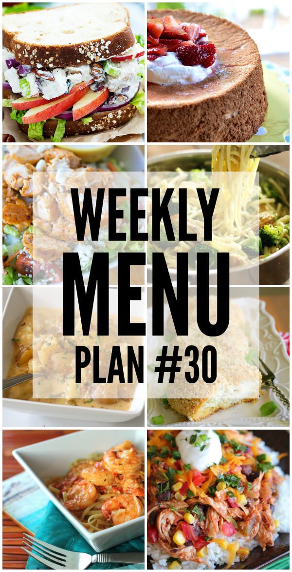 Weekly Menu Plan #30 | The Recipe Critic