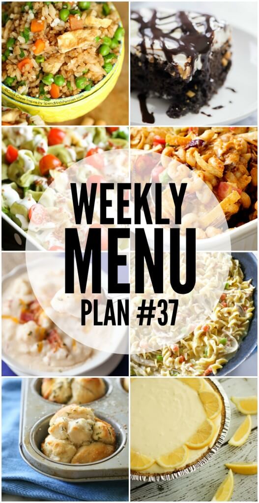 Weekly Menu Plan #37 | The Recipe Critic
