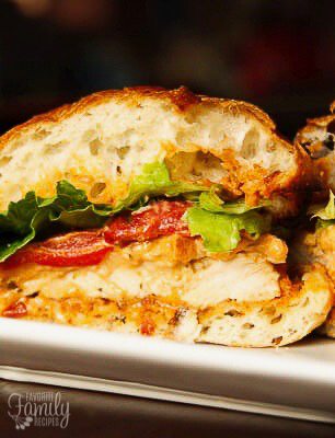 Tomato Pesto and Chicken Ciabatta Sandwiches | Favorite Family Recipes