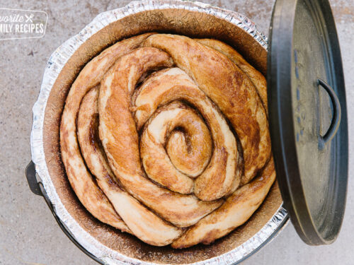 Super Sweet Dutch Oven Cinnamon Rolls