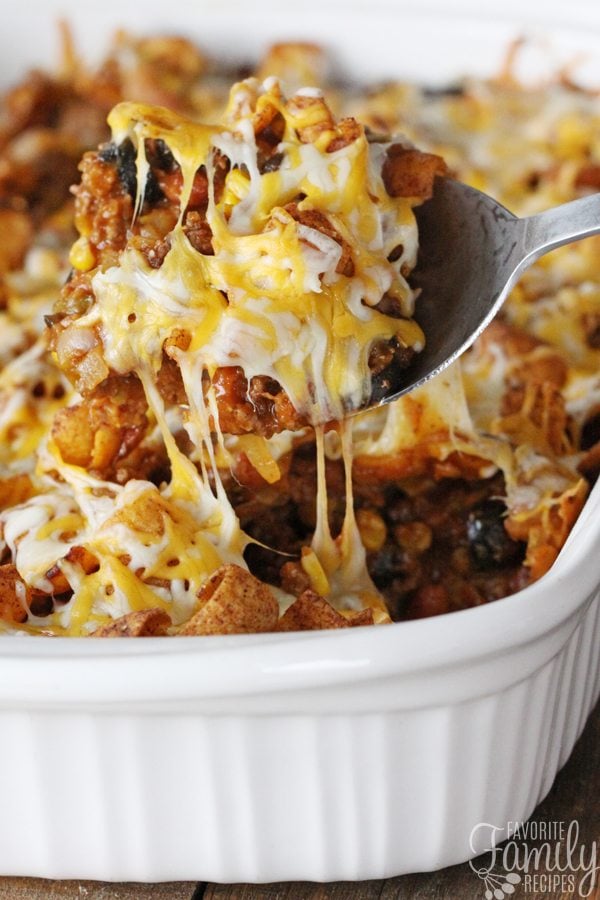Southwestern Chili Casserole with Fritos | Favorite Family Recipes