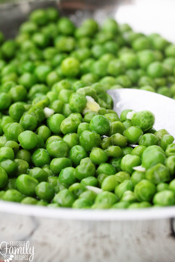 Spice up frozen peas