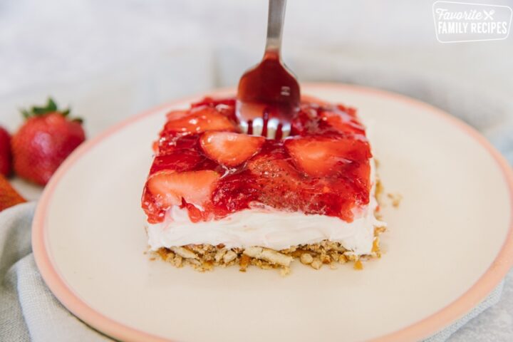 Strawberry Pretzel Salad Recipe | Favorite Family Recipes