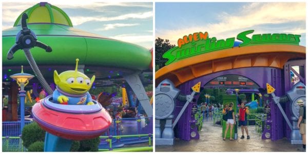 Entrance to the Alien Swirling Saucers ride in Toy Story Land at Disney's Hollywood Studios