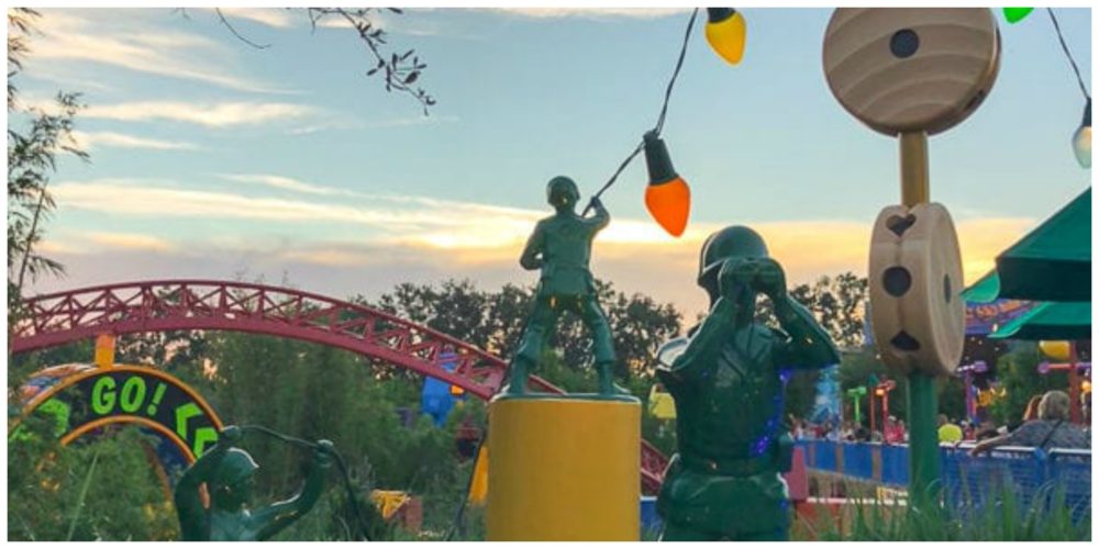 Little Green Men and Tinker Toys in Toy Story Land.