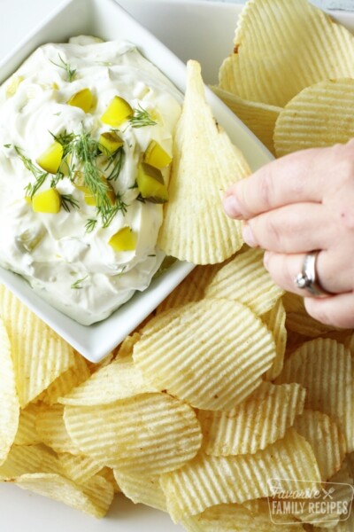 Easy Minute Dill Pickle Dip