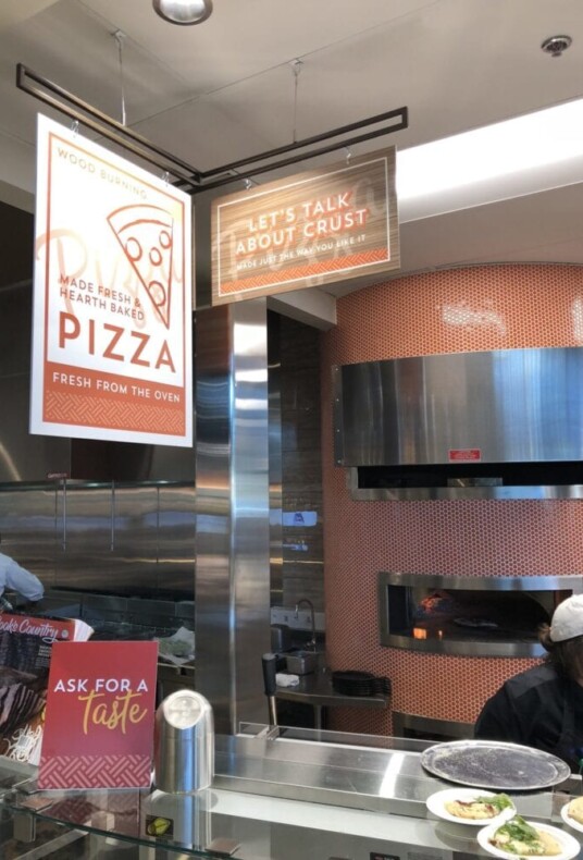 Design your own pizza at the Albertsons Food Court