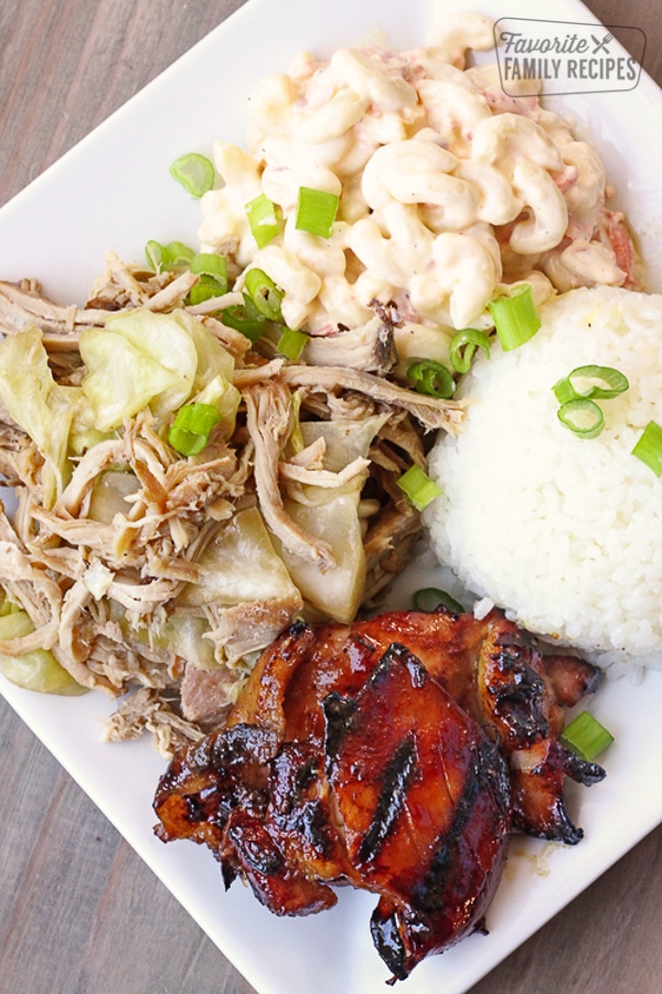 How to Make a Hawaiian Lunch Plate - Favorite Family Recipes