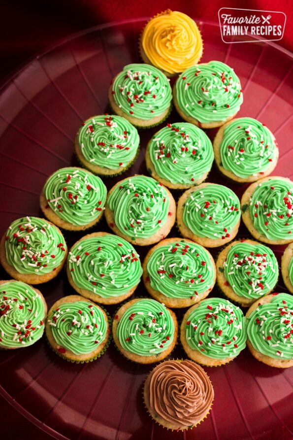 Christmas Tree Cupcakes Favorite Family Recipes