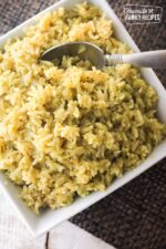 Easy Lemon Pesto Rice - Favorite Family Recipes
