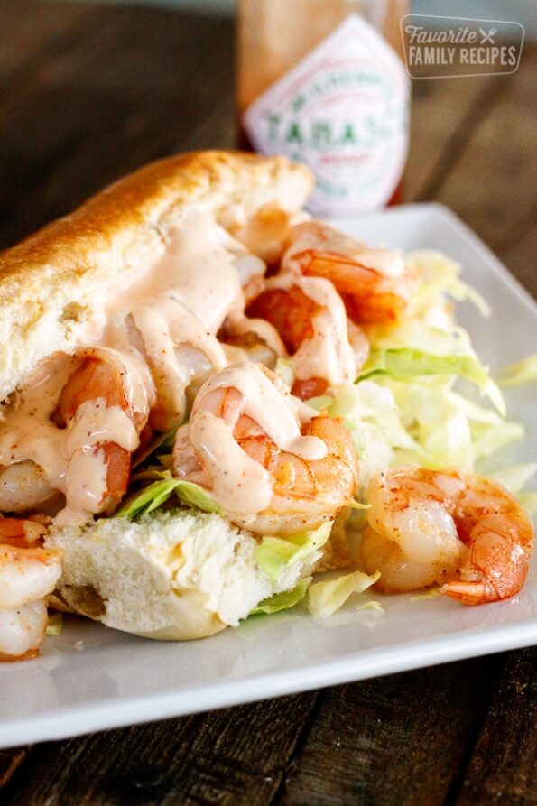 Shrimp Po Boys {Cajun Shrimp Sandwiches} | Favorite Family Recipes