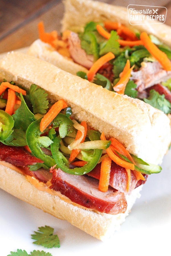 Vietnamese Pork Banh Mi Sandwiches - Favorite Family Recipes