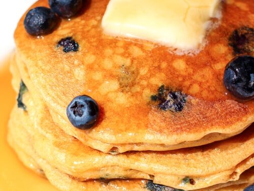 Whole Wheat Pancakes With Blueberries | Favorite Family Recipes