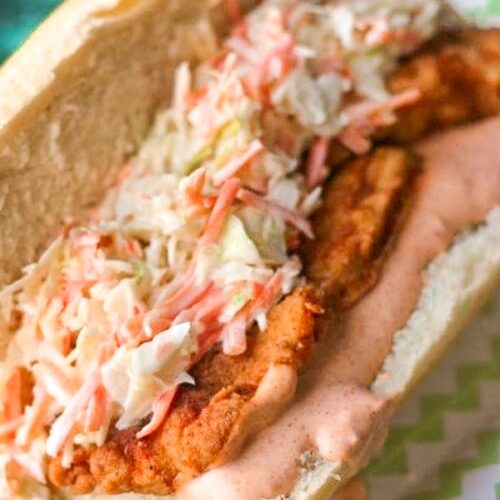 Cajun Fried Chicken Po Boys With Spicy Sauce Favorite Family Recipes