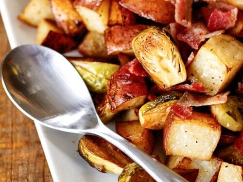 Roasted Potatoes With Brussels Sprouts Favorite Famliy Recipes