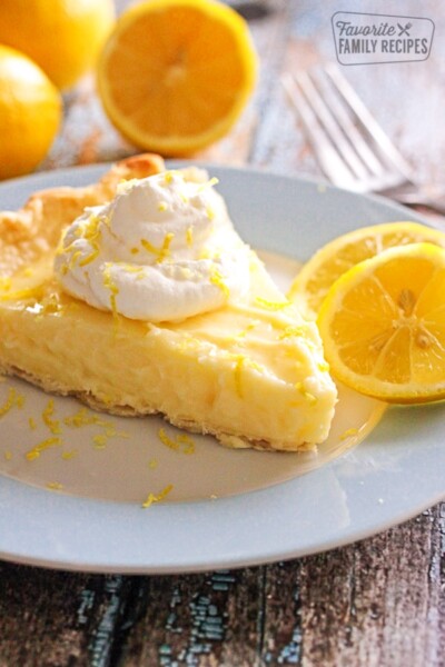 Easy Sour Cream Lemon Pie | Favorite Family Recipes