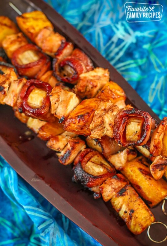Skewered Grilled Fruit With Ginger Syrup Recipe - NYT Cooking