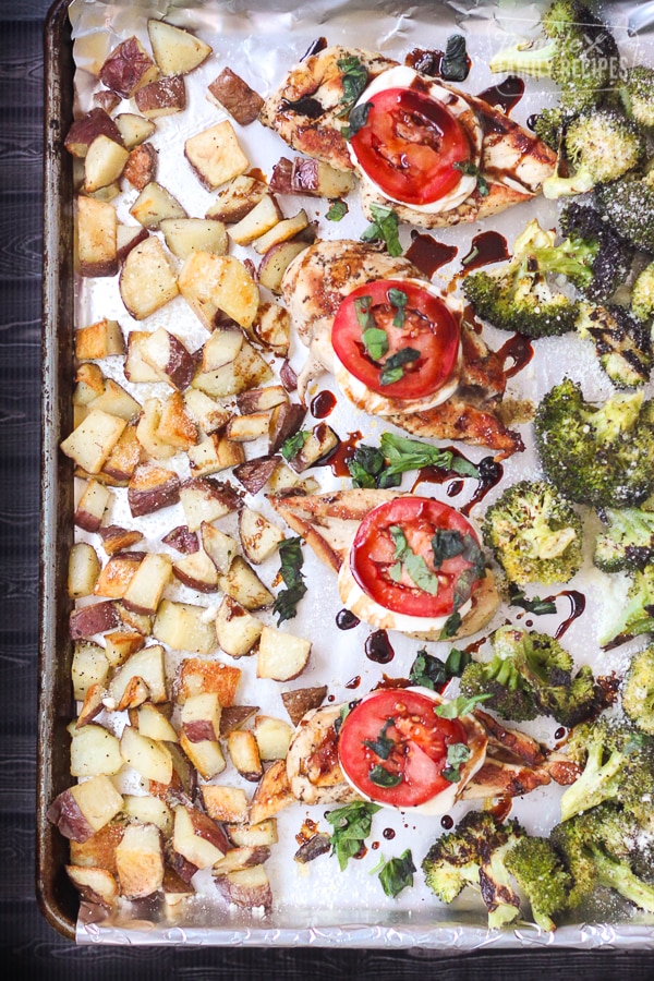 One pan chicken and veggies Italian Style