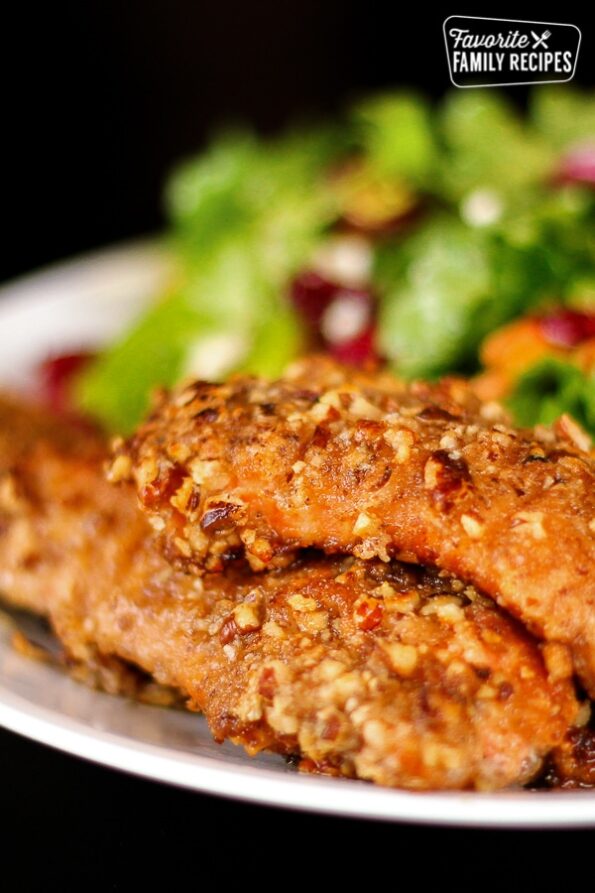 Pecan Crusted Salmon - Best Salmon Recipe! - Favorite Family Recipes