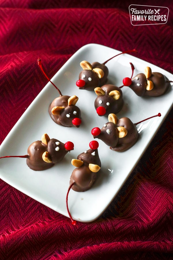 Chocolate Cherry Mice Candies | Favorite Family Recipes