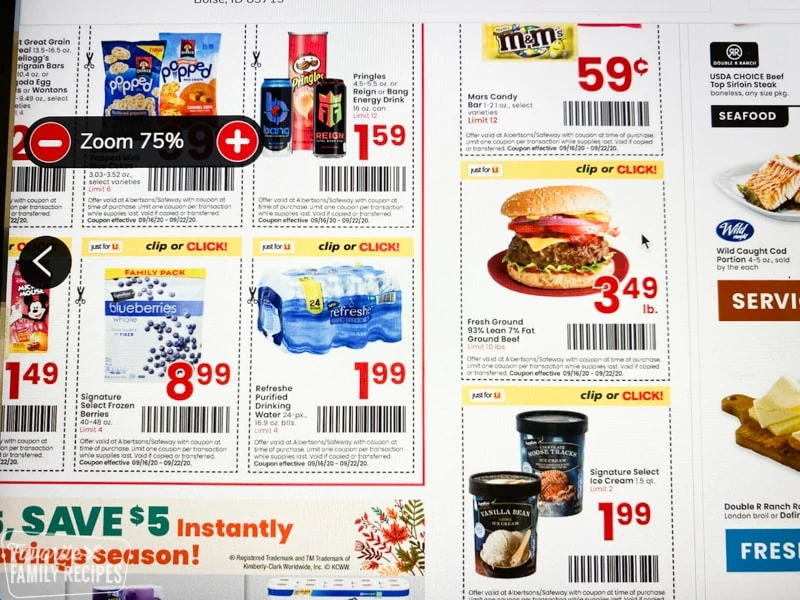 Digitale coupons voor Albertsons