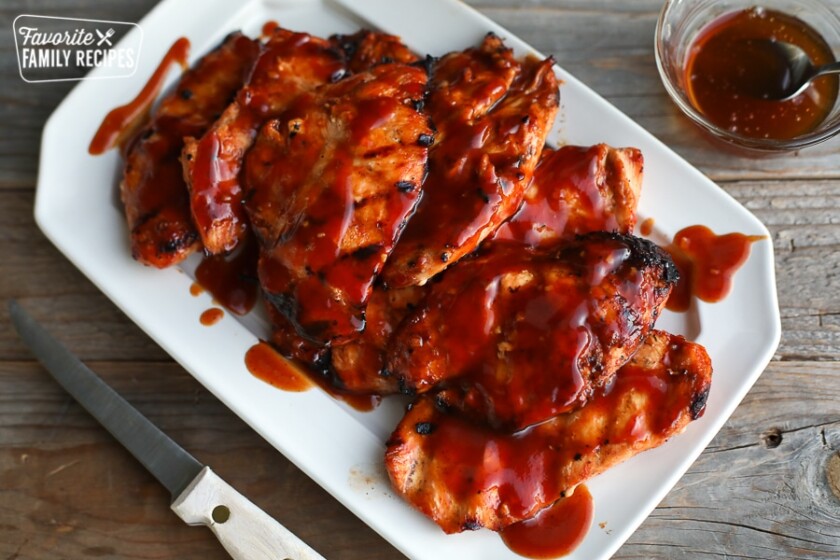 Honey BBQ Chicken {Homemade BBQ Sauce} - Favorite Family Recipes