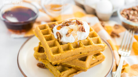 Mini Belgian Waffles With Fresh Berries And Maple Syrup by kitchnkid, Quick & Easy Recipe