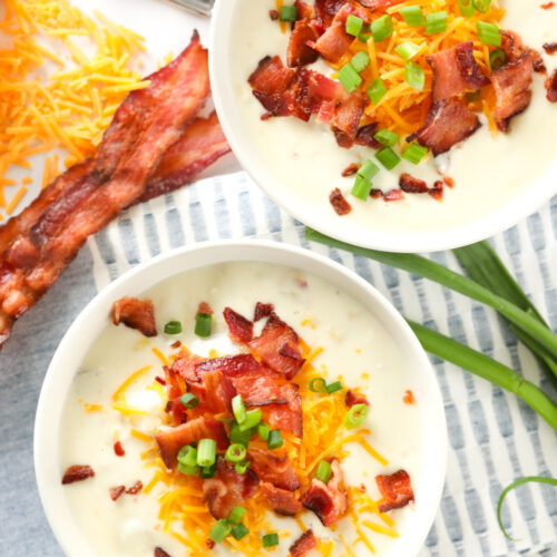 Cheesy Baked Potato Soup – Like Mother, Like Daughter