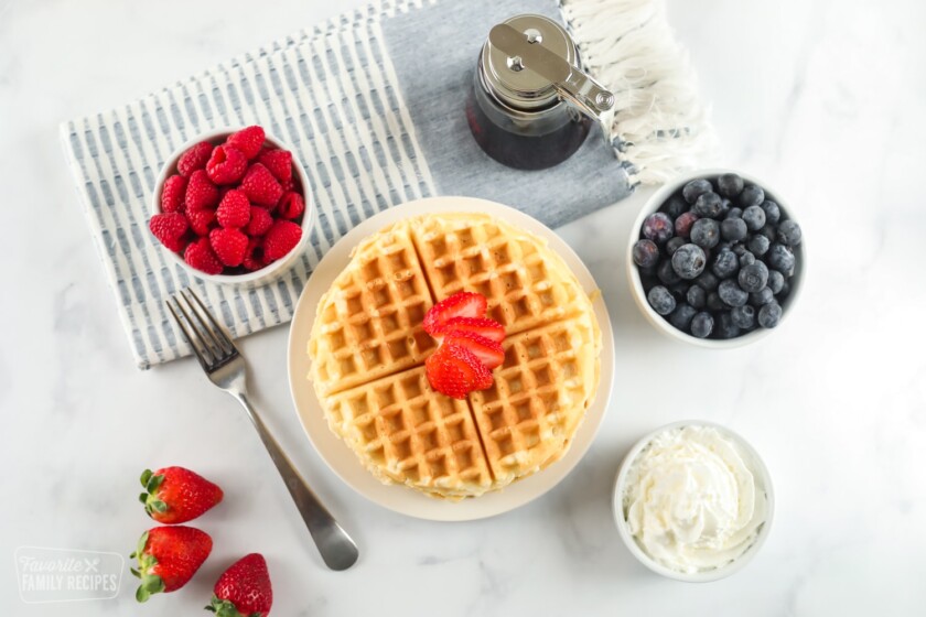 Easy Homemade Waffles (with step-by-step photos)