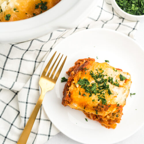 NO Boil Easy Crockpot Lasagna Recipe - 4 Hours