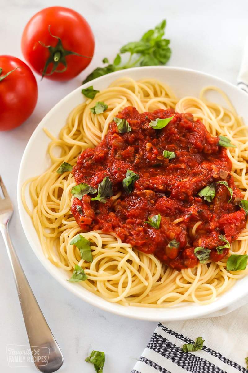 Homemade Canned Spaghetti Sauce Favorite Family Recipes