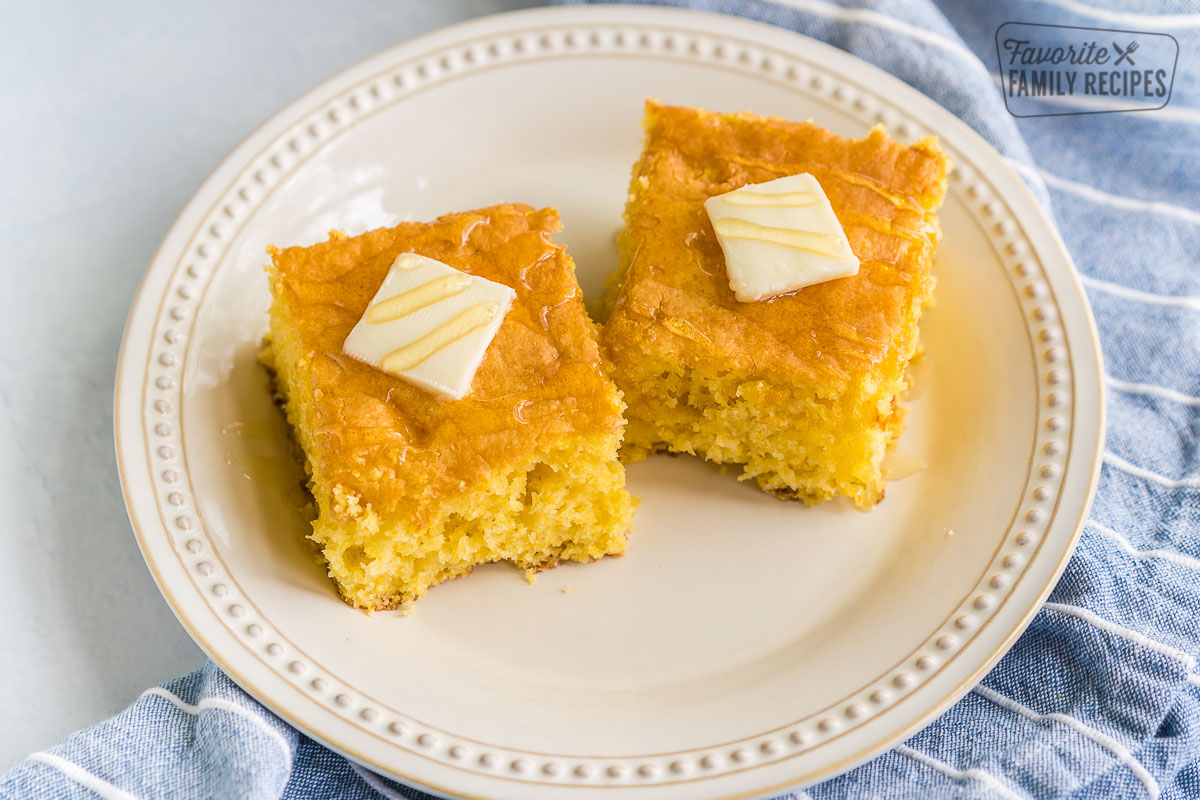 Quick and Easy Jiffy Cornbread With Cake Mix Recipe - Eleanor Rose Home