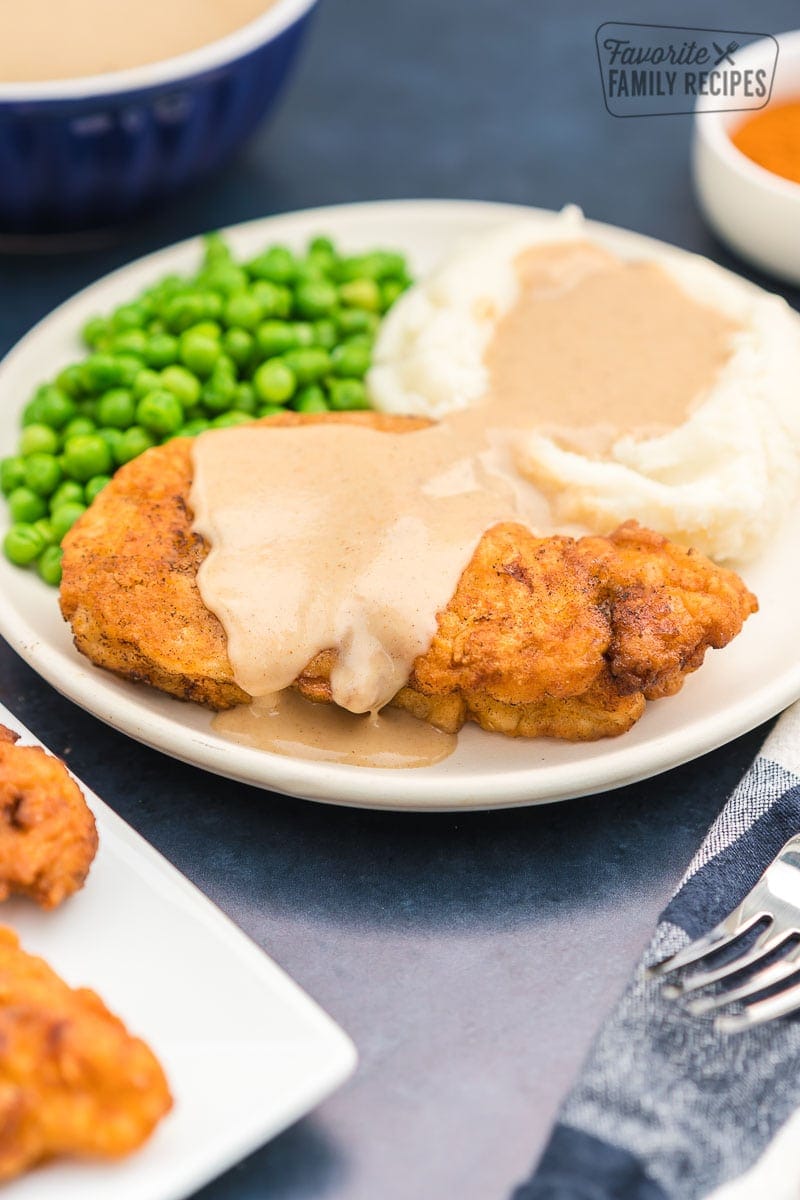 Chicken Fried Chicken with the BEST Homemade Country Gravy