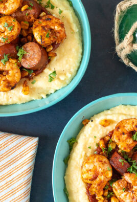 2 bowls of Shrimp and Grits