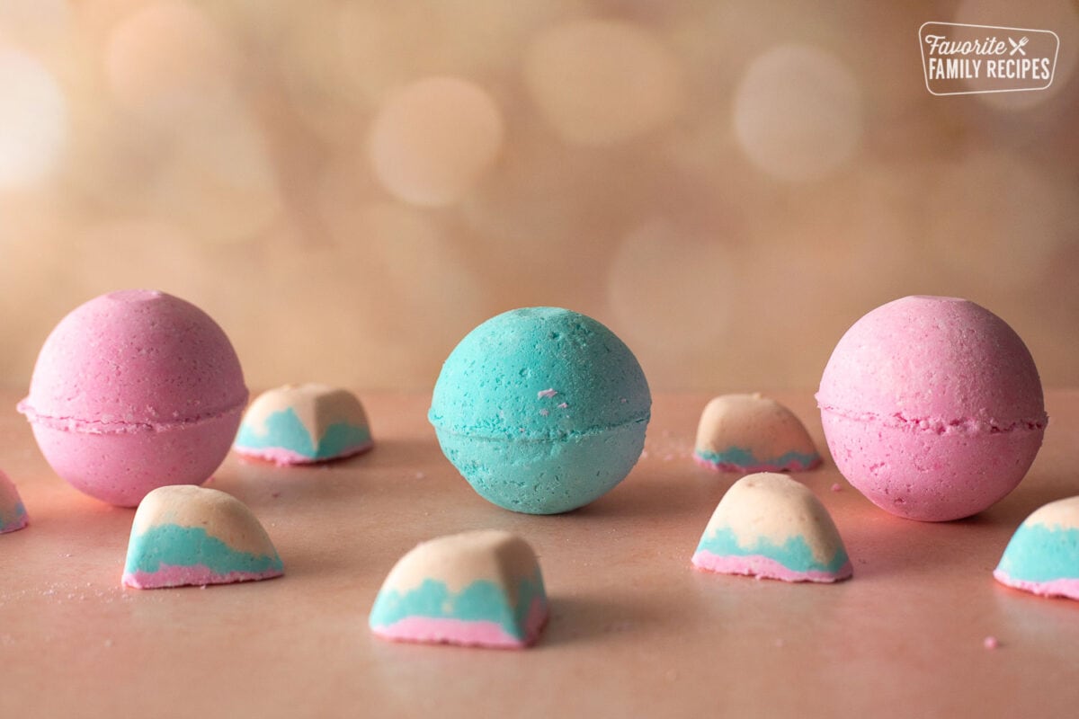 How To Make Colorful Coconut Oil Bath Bombs