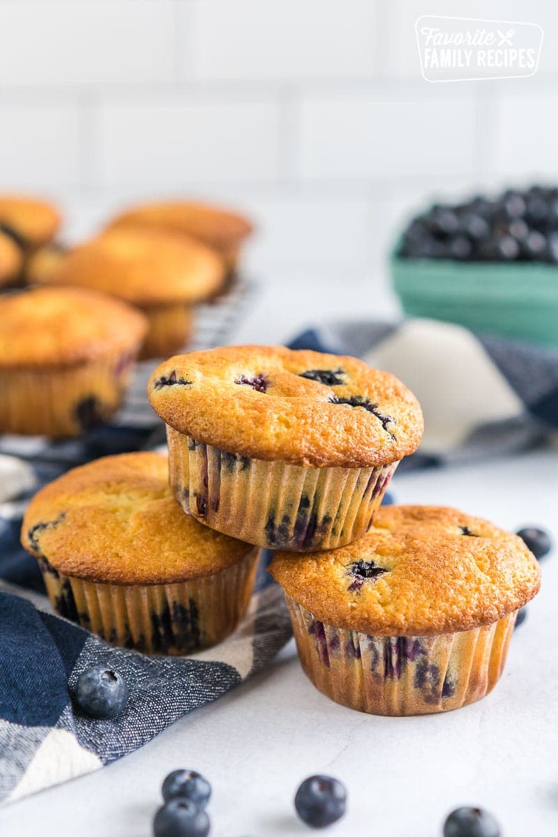The Best Blueberry Muffins | from Favorite Family Recipes