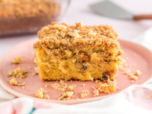 Orange Coffee Cake - With Brown Sugar Streusel Topping