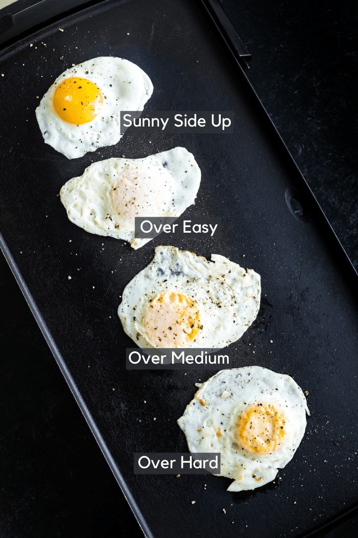 How to make a sunny side, over easy, over medium and well done egg