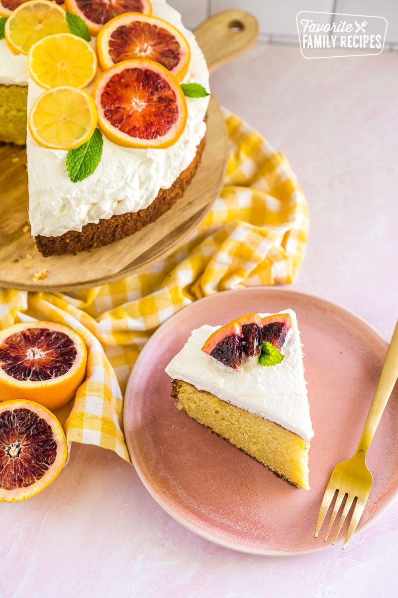 Chocolate Olive Oil Cake with Blood Orange Glaze - Bake from Scratch