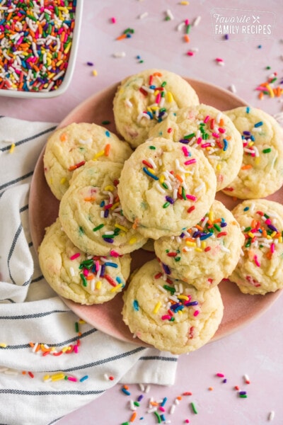 Funfetti Cake Mix Cookies