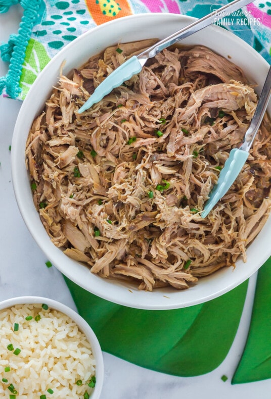 Close up of Kalua Pork.