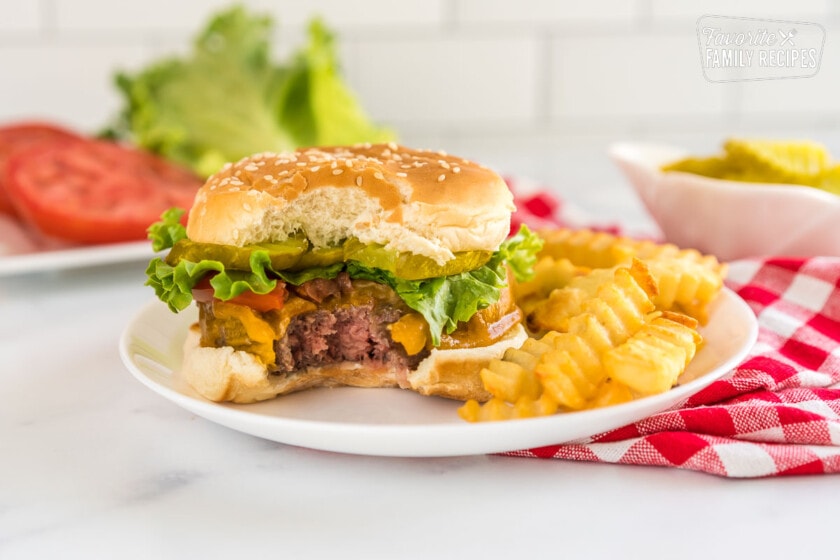 Air Fryer Hamburgers