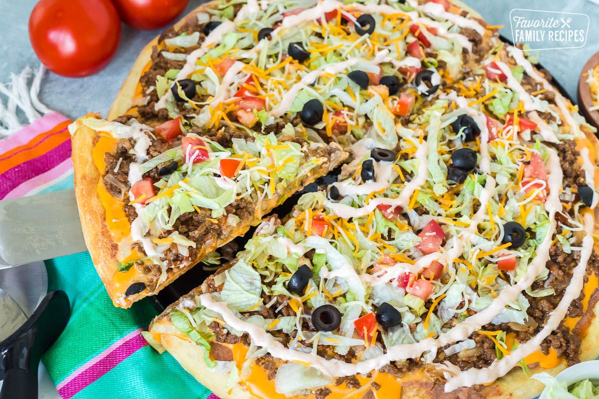 Easy Taco Pizza - Favorite Family Recipes