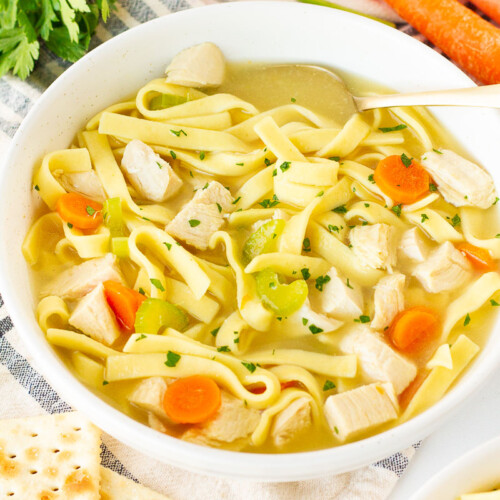 Chicken noodle soup with deals chicken breast