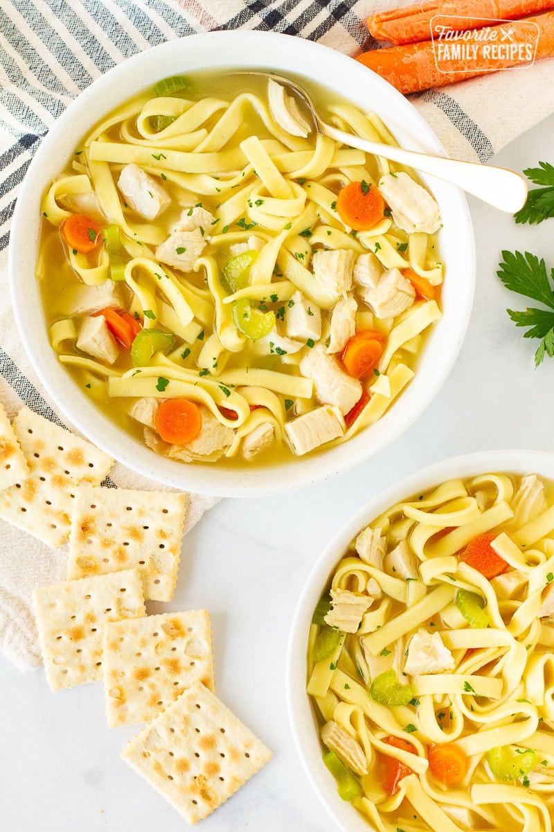 Quick Chicken Noodle Soup - Real Mom Kitchen - Chicken