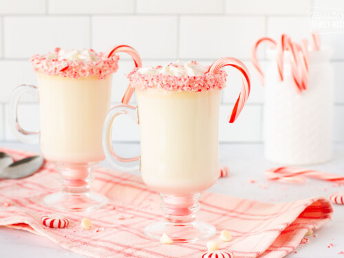 This Easy Peppermint Hot Cocoa Recipe is Perfectly Pink!