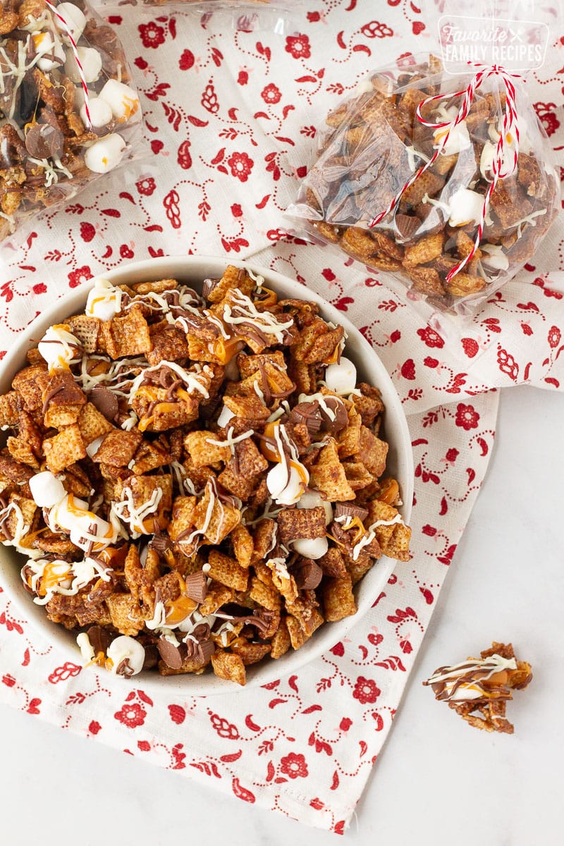 Easy Chex Mix Flavored Popcorn – Under the Median