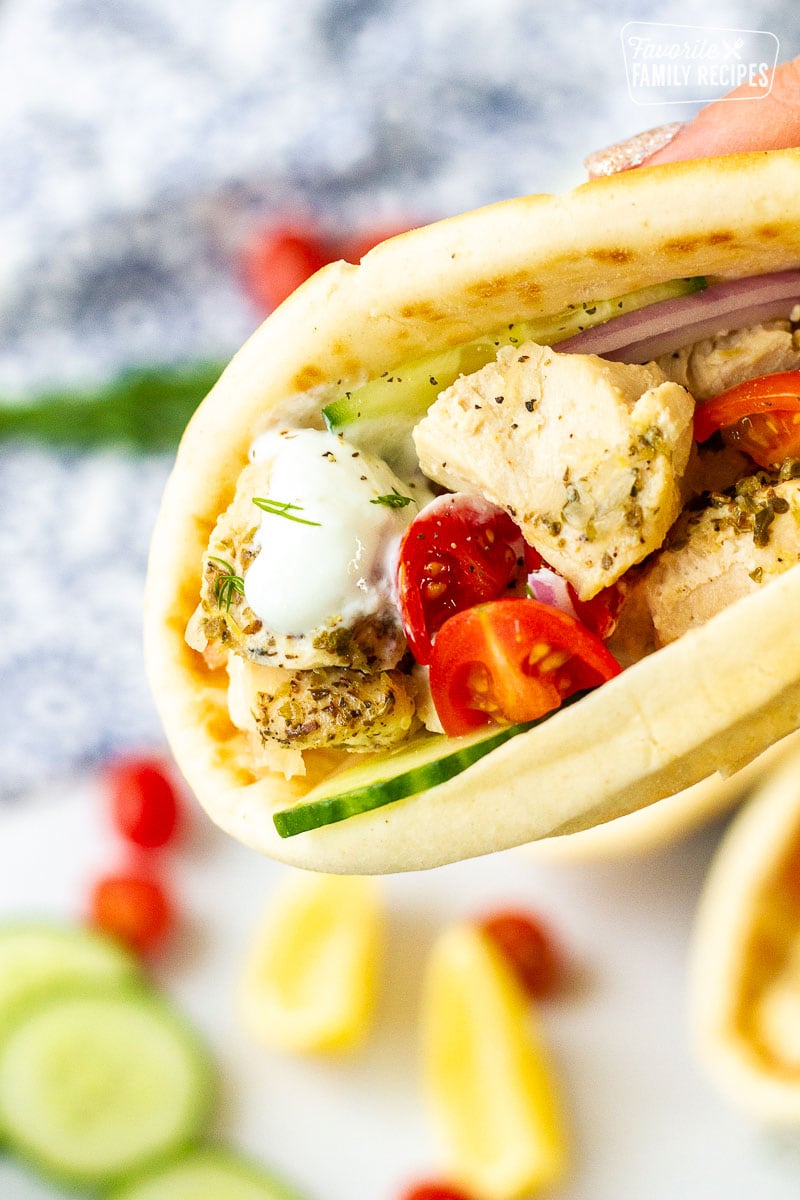 Chicken Gyros with Homemade Pitas - Gills Bakes and Cakes